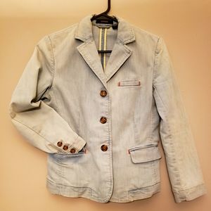 2/$20 Express light Denim blazer jacket